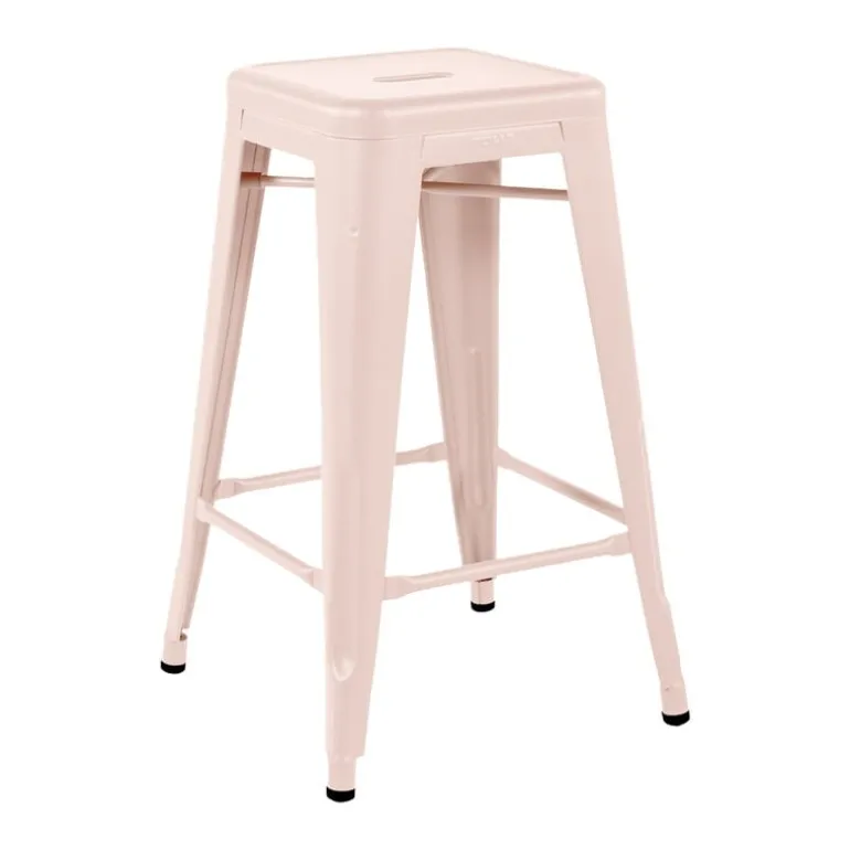 Tolix Bar stool H65, matte MFT powder pink