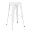 Tolix Bar stool H75, matte white