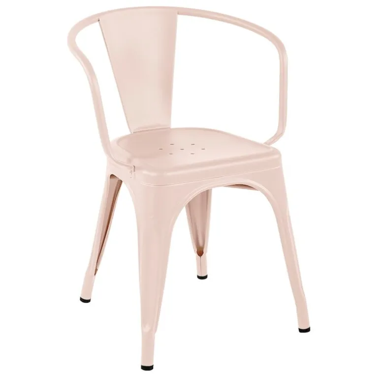 Tolix Chair A56, powder rose, matt fine textured