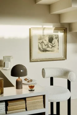 Tom Dixon Bell portable LED table lamp, taupe