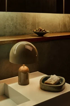 Tom Dixon Bell portable LED table lamp, taupe