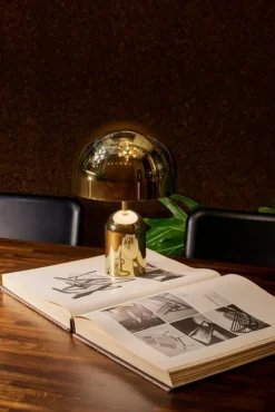 Tom Dixon Bell portable LED table lamp, gold