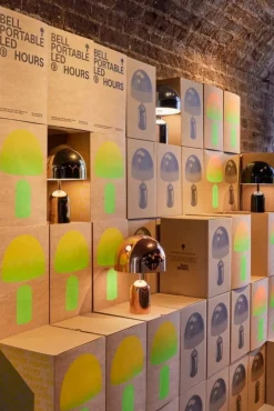 Tom Dixon Bell portable LED table lamp, copper