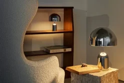 Tom Dixon Bell portable LED table lamp, silver