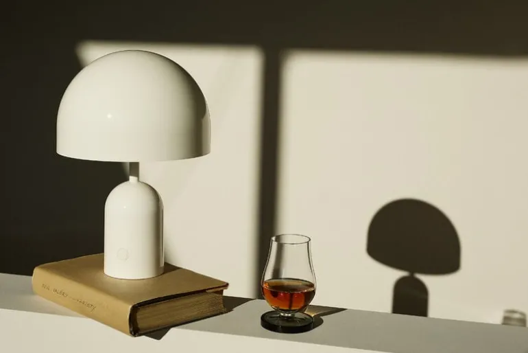 Tom Dixon Bell portable LED table lamp, white