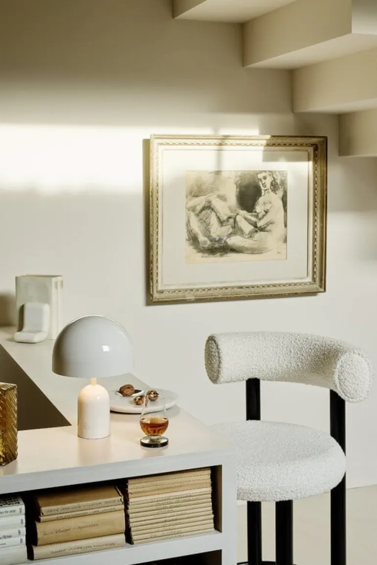 Tom Dixon Bell portable LED table lamp, white