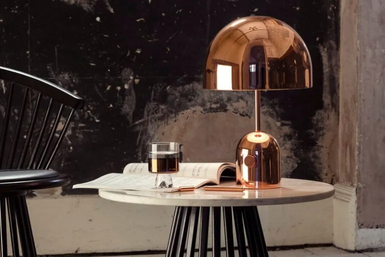 Tom Dixon Bell table lamp, LED, copper