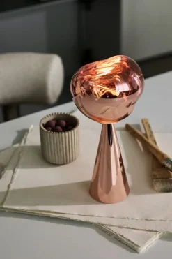 Tom Dixon Melt portable LED table lamp, copper