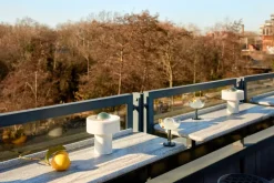 Tom Dixon Stone portable LED table lamp, white marble