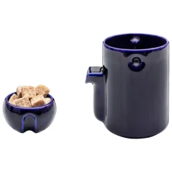 Tonfisk Design Newton cream jug/sugar bowl, blue