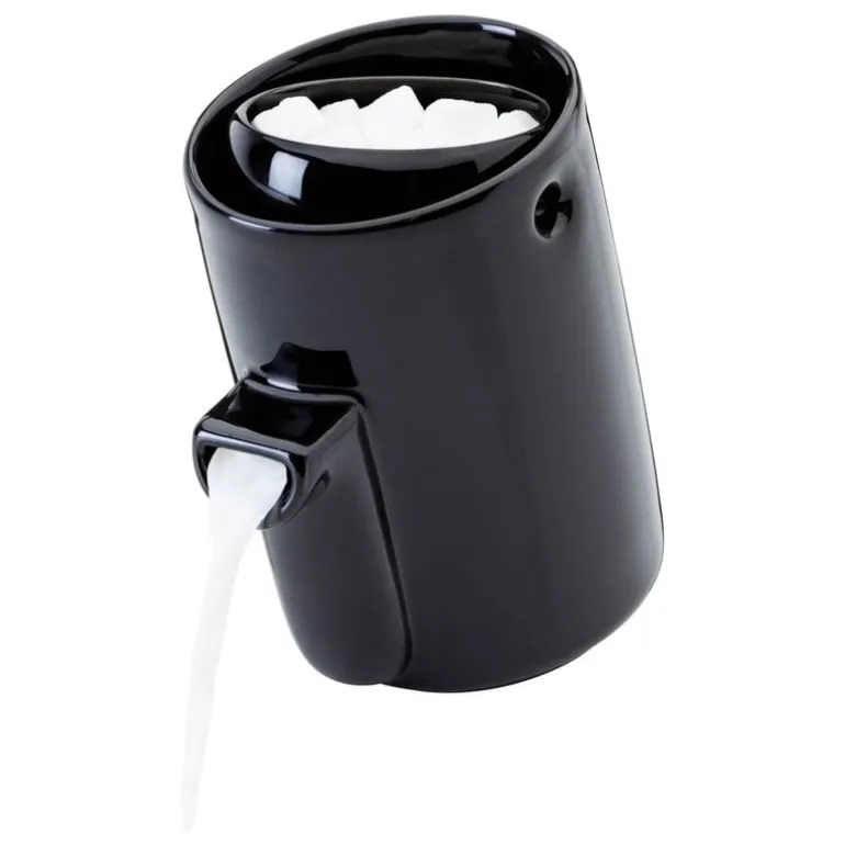 Tonfisk Design Newton cream jug/sugar bowl, black