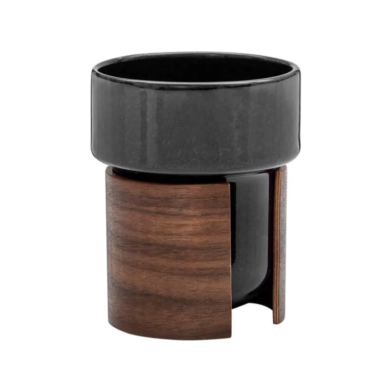 Tonfisk Design Warm cup 2,4 dl, set of 2, black - walnut