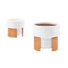 Tonfisk Design Warm espresso cup 0,8 dl, 2 pcs, white - oak