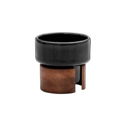 Tonfisk Design Warm espresso cup 0,8 dl, 2 pcs, black - walnut