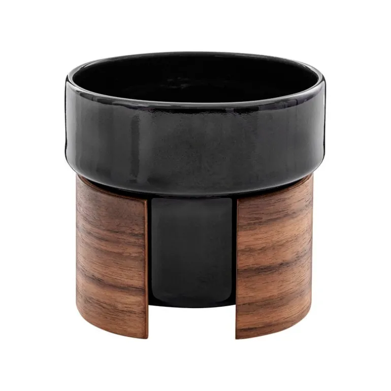 Tonfisk Design Warm latte cup 4 dl, black - walnut