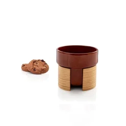 Tonfisk Design Warm latte cup 4 dl, brown - oak