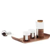 Tonfisk Design Warm tea set, white - walnut, cork lid