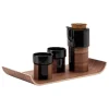 Tonfisk Design Warm tea set, black - walnut, cork lid