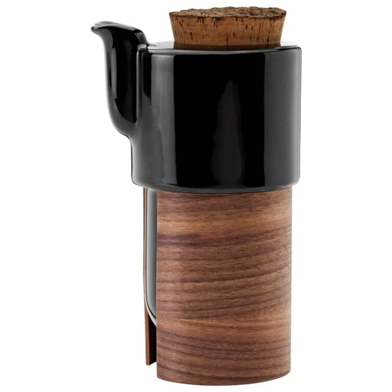 Tonfisk Design Warm teapot 6 dl, black - walnut, cork lid