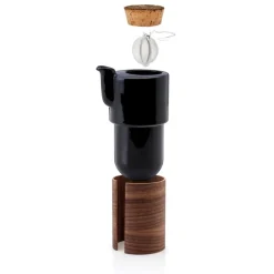 Tonfisk Design Warm teapot 6 dl, black - walnut, cork lid
