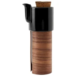 Tonfisk Design Warm teapot 1,1 L, black - walnut, cork lid