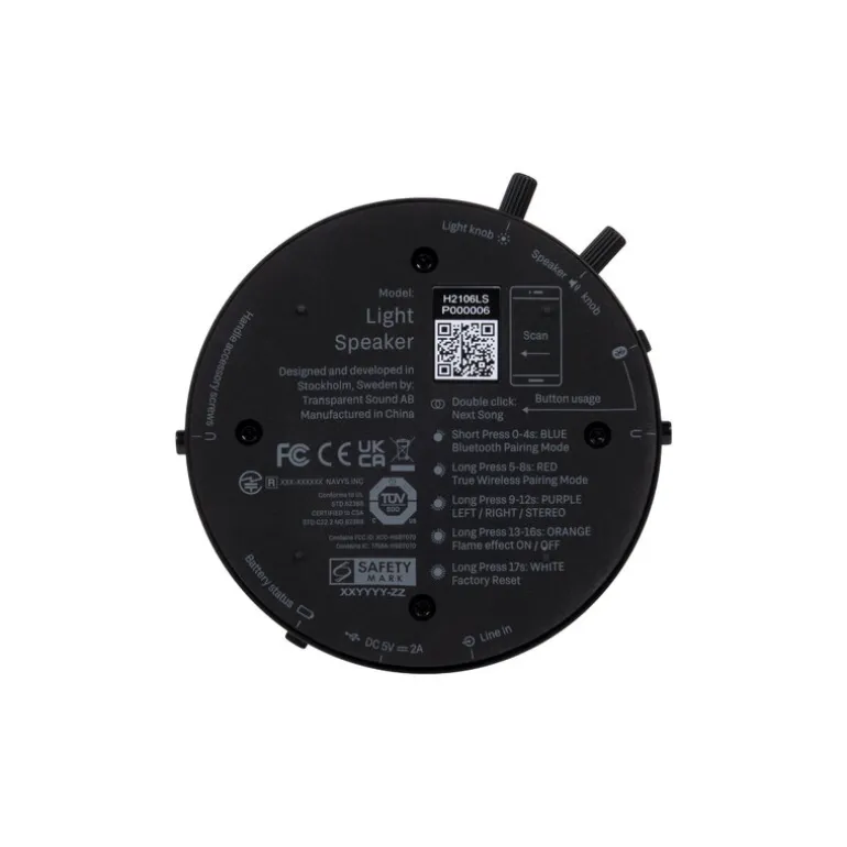 Transparent Light Speaker, black