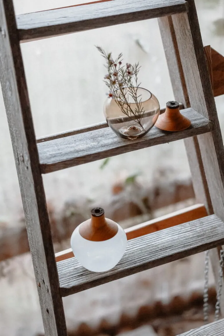 Utopia & Utility Apple stacking vessel, 16 x 12 cm, smoke