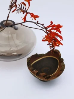 Utopia & Utility Bloom stacking vessel, 26 x 26 cm, smoke