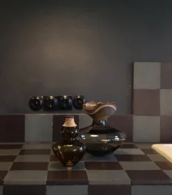 Utopia & Utility Bloom stacking vessel, 26 x 26 cm, smoke