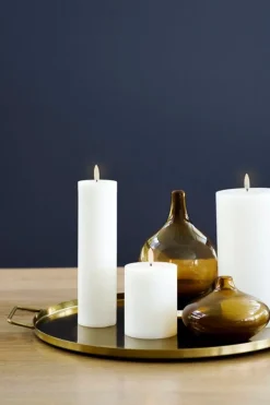 Uyuni Lighting LED pillar candle, 7,8 x 10 cm, nordic white