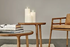 Uyuni Lighting LED pillar candle, 7,8 x 10 cm, nordic white