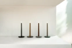 Uyuni Lighting LED taper candle, 25 cm, 2 pcs, sandstone