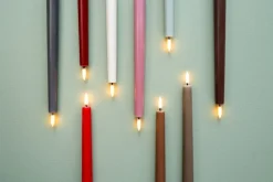 Uyuni Lighting LED taper candle, 25 cm, 2 pcs, nordic white
