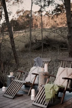 Uyuni Lighting Outdoor LED pillar candle, 8,4 x 10 cm, white