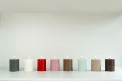 Uyuni Lighting Outdoor LED pillar candle, 10,1 x 7,8 cm, white