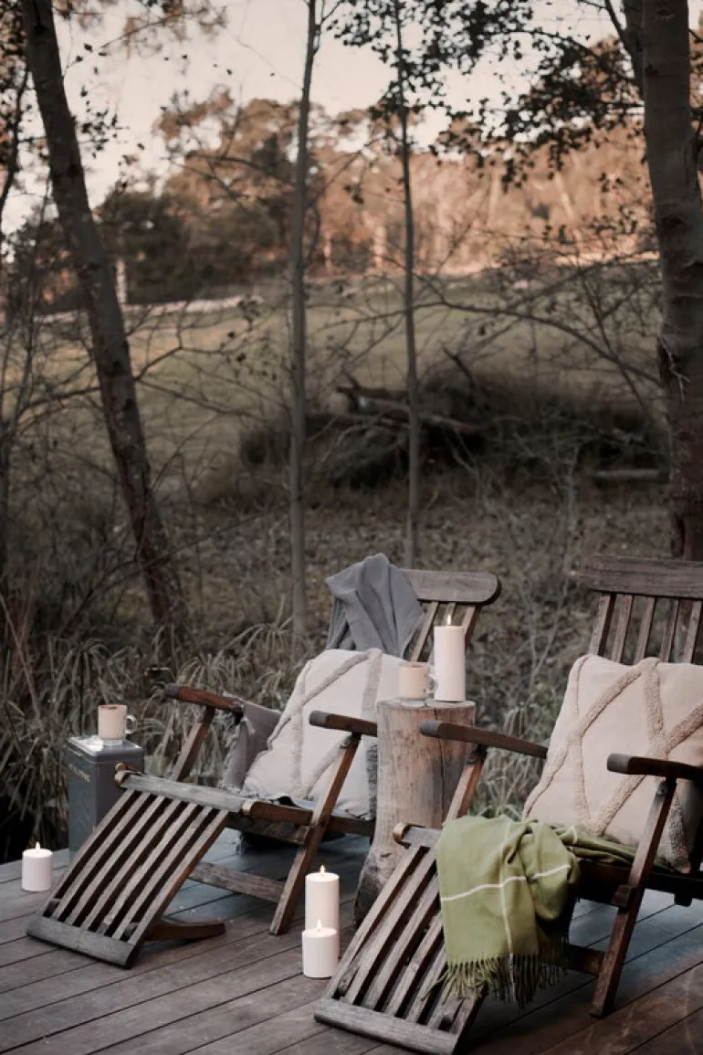 Uyuni Lighting Outdoor LED pillar candle, 8,4 x 20 cm, white