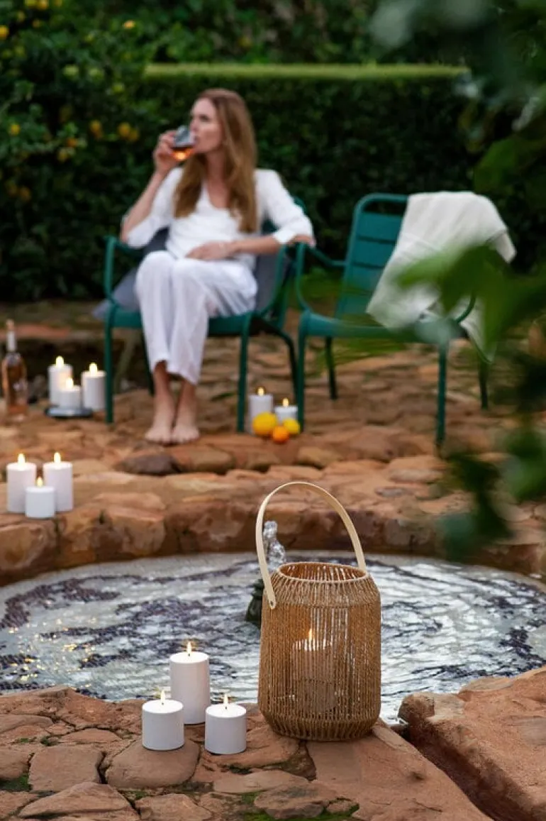 Uyuni Lighting Outdoor LED pillar candle, 7,8 x 17,8 cm, white