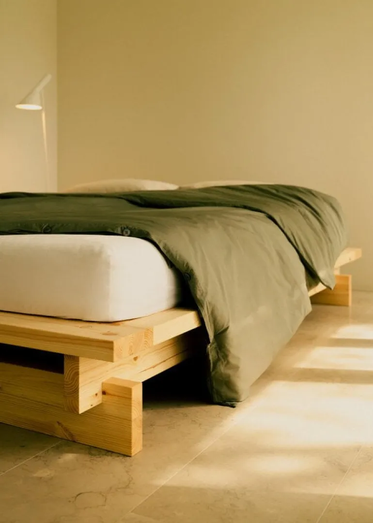 Vaarnii 017 Aamu bed frame, 160 cm, pine