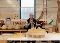 Vaarnii 1005 Hans ceiling lamp, 55 cm, pine