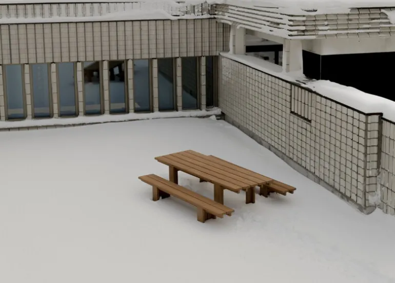 Vaarnii 013 Osa outdoor bench, 270 cm, pine