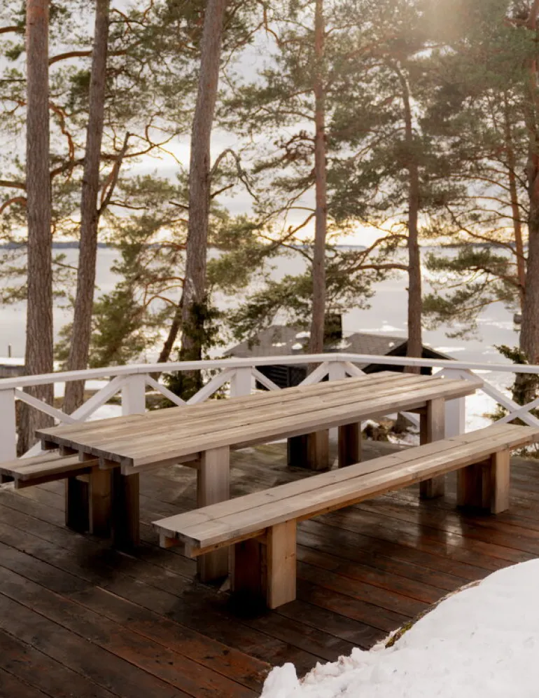 Vaarnii 013 Osa outdoor bench, 270 cm, pine