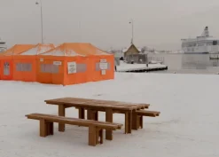 Vaarnii 013 Osa outdoor dining table, 270 cm, pine