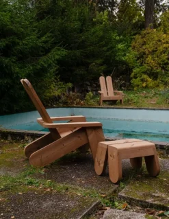 Vaarnii 015 Peace outdoor foot stool, pine