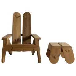 Vaarnii 015 Peace outdoor lounge chair, pine