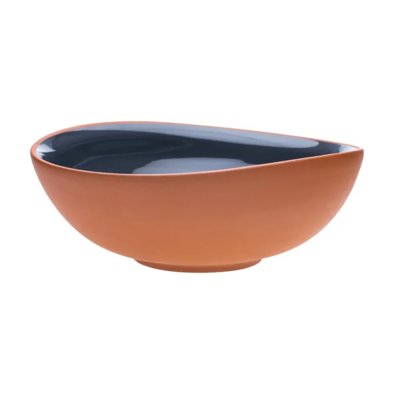 Vaidava Ceramics Earth bowl 2 L, curved, grey