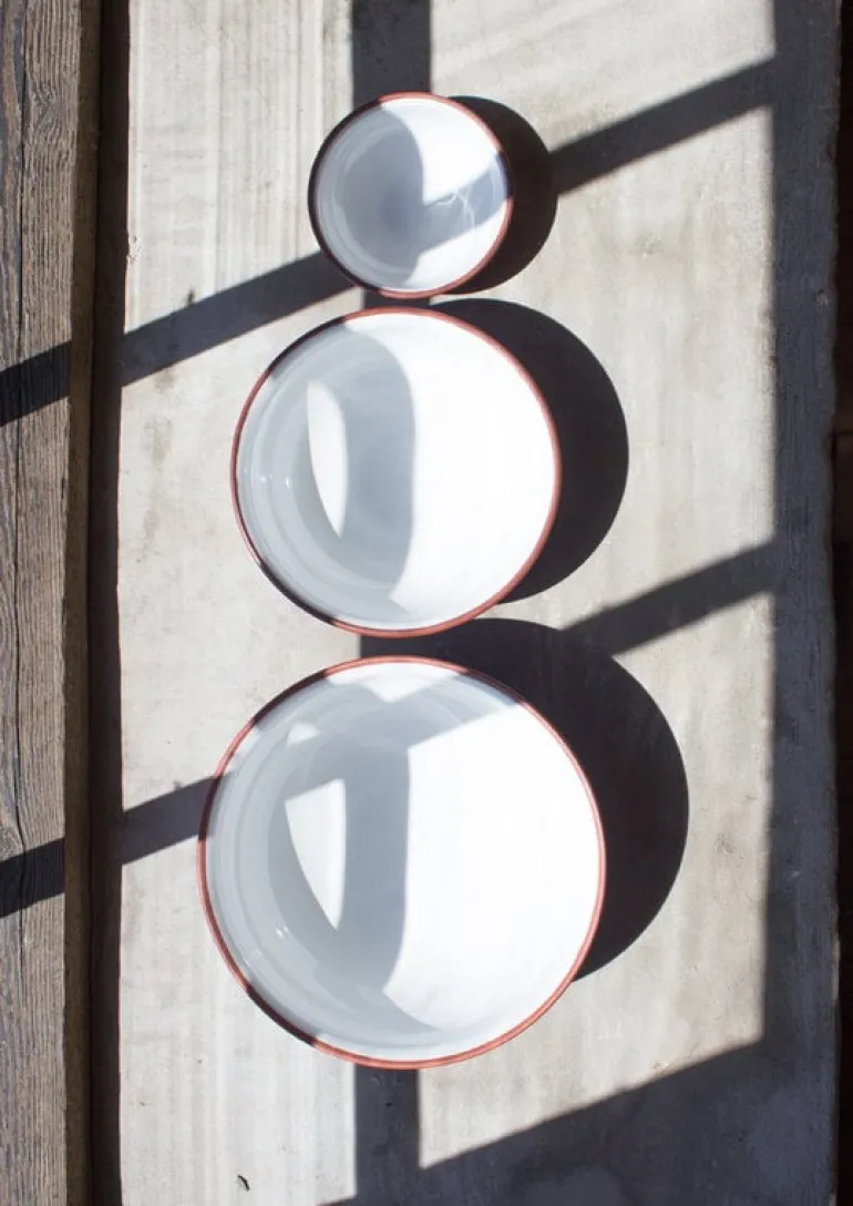 Vaidava Ceramics Earth bowl 1 L, white