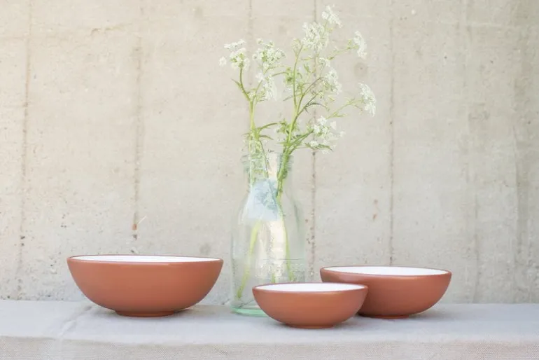 Vaidava Ceramics Earth bowl 1 L, white