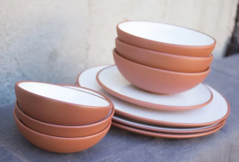 Vaidava Ceramics Earth dinner plate 26,5 cm, white