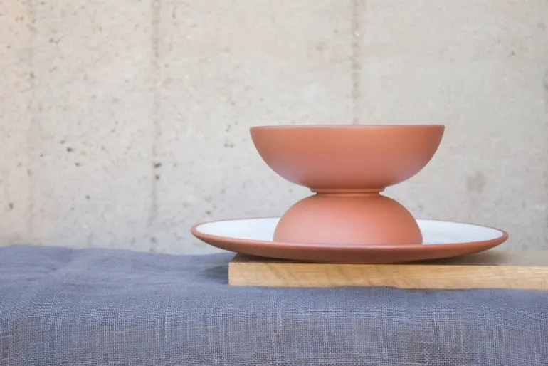 Vaidava Ceramics Earth dinner plate 26,5 cm, white