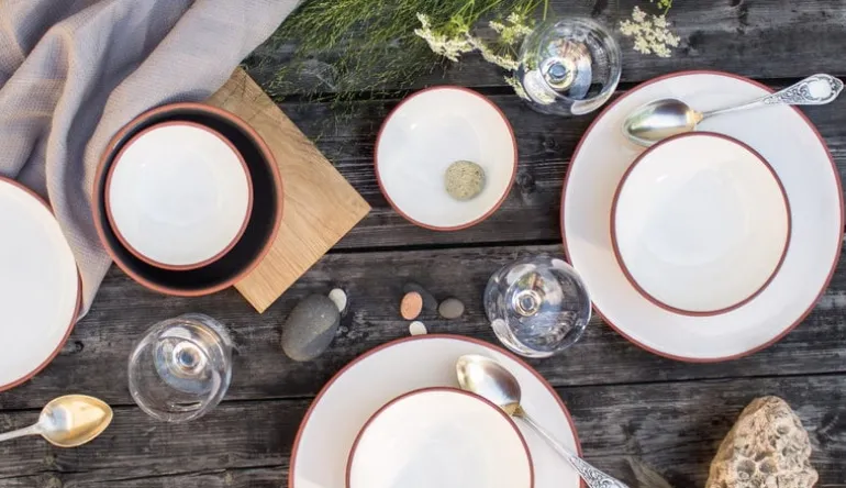 Vaidava Ceramics Earth dinner plate 26,5 cm, white